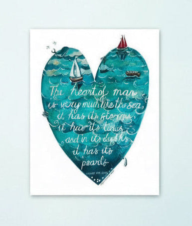 'The Heart of Man' Greetings Card