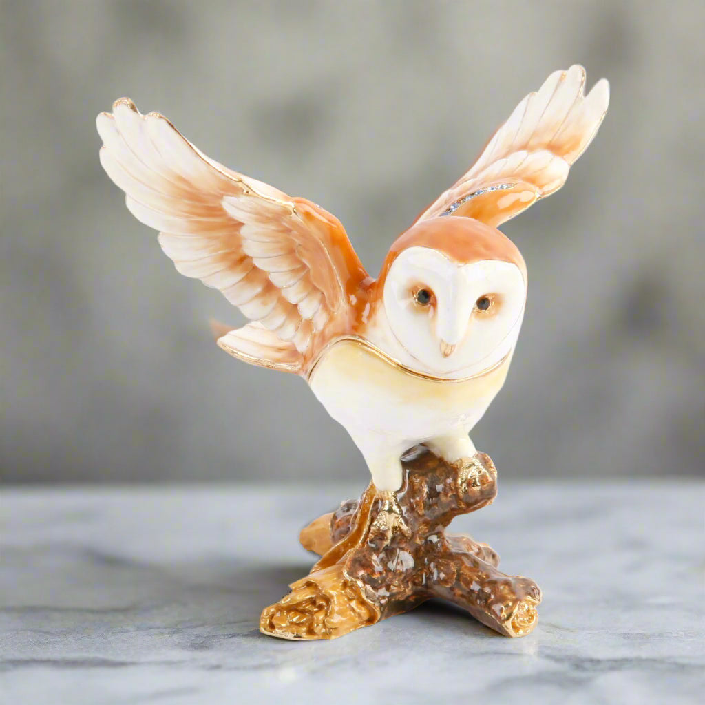 Owl with Wings Out, Treasured Trinket Box
