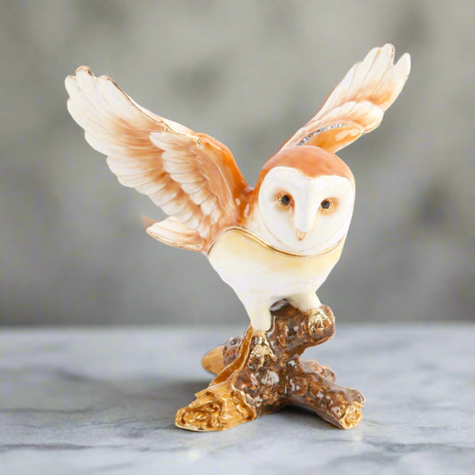 Owl with Wings Out, Treasured Trinket Box