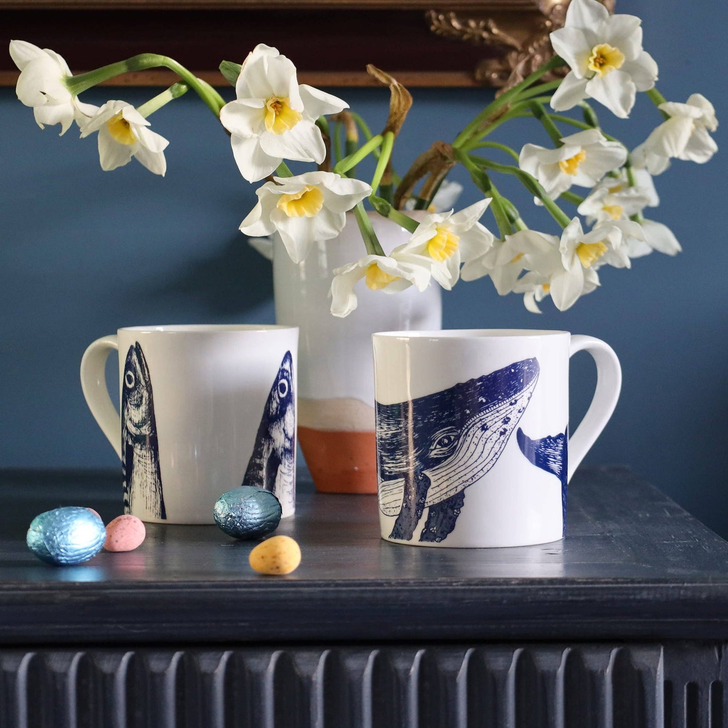Bone China Whale Mug