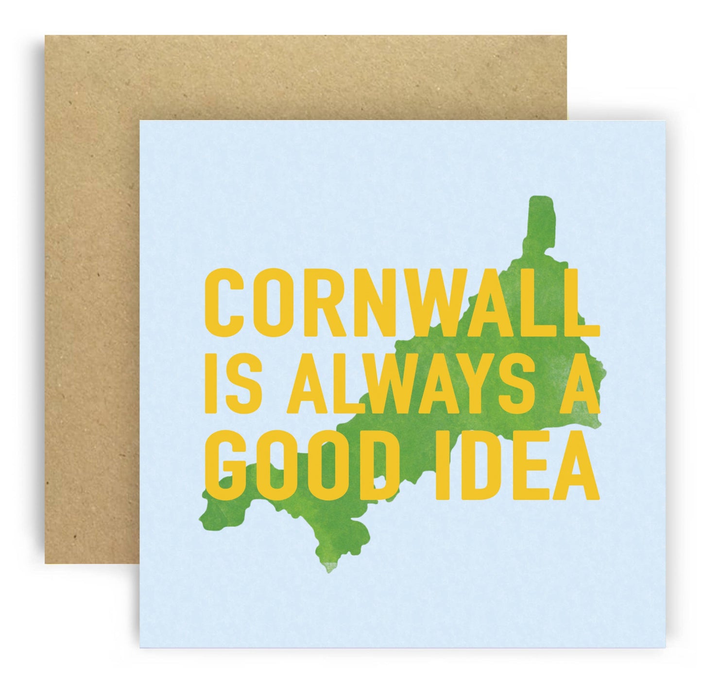 Cornwall Map Greeting Card – Always a Good Idea