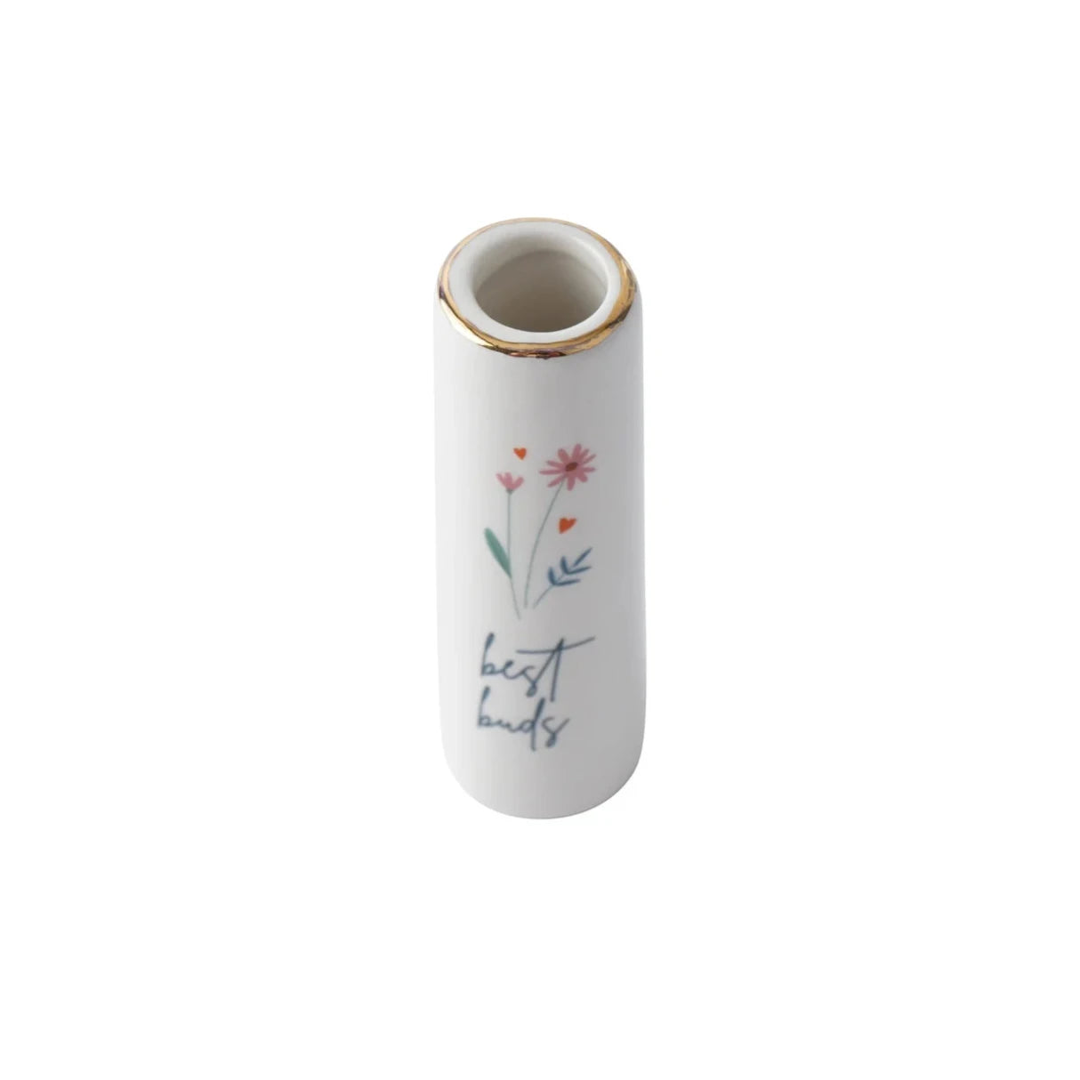 Just Smile 'Best Bud' Ceramic Bud Vase