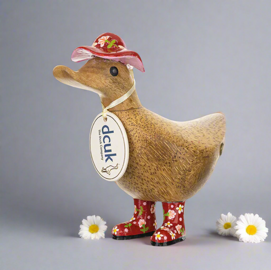 DCUK Blooming Lovely Floral Ducky, Red