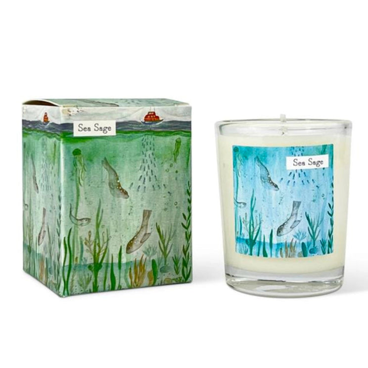 Diving Seals - Sea Sage Scented Candle, 20cl