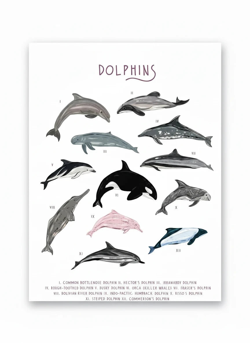 Dolphins Guide Greetings Card