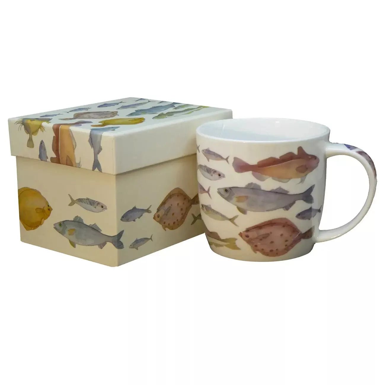 Emma Ball ‘Fishies’ Bone China Mug with Gift Box