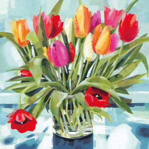 Claire Henley Flowers from Philly and Julia Greetings Card