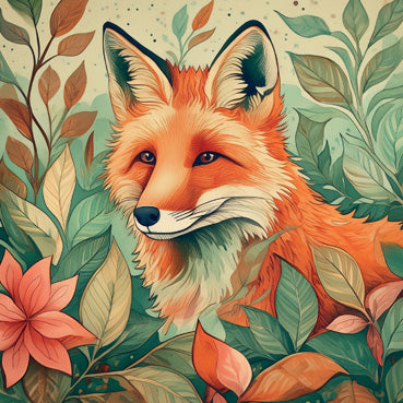 Foxy Blank Greeting Card
