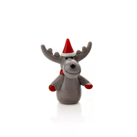 Glass Christmas Reindeer Figurine, Boxed