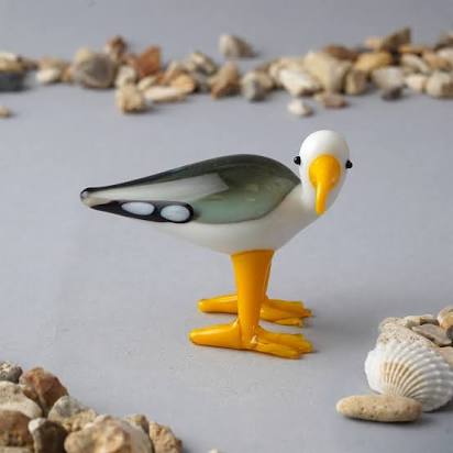 Medium Glass Seagull