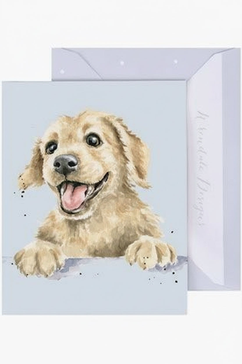 'Golden Boy' Miniature Greetings Card