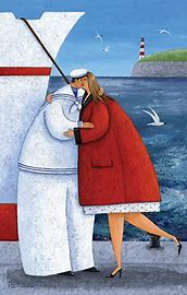 Peter Adderley 'Hello Sailor' Greetings Card