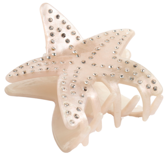 Sparkle Starfish Hair Claw Clip