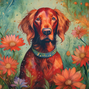 Irish Setter Blank Greeting Card