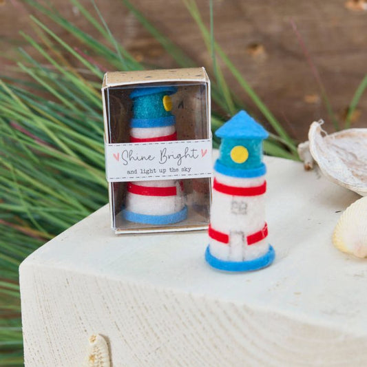 Handmade Felt Keepsake, Tiny World Lighthouse, Boxed