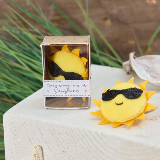 Handmade Felt Keepsake, Tiny World Sunshine Boxed
