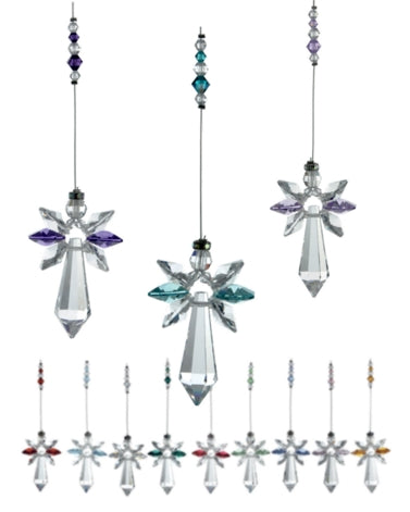 Crystal Birthstone Angels, All Months