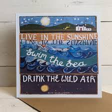 'Live in the Sunshine' Greetings Card