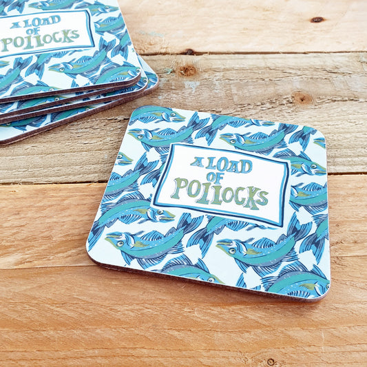 'A Load of Pollocks' Coaster