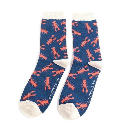 Lobster Socks, Size 7-11, (Euro 42-46)