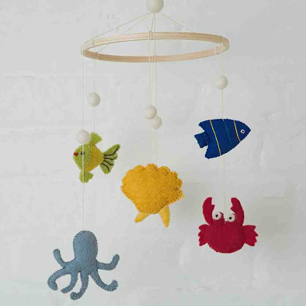 Handmade Felt Marine Life Mobile