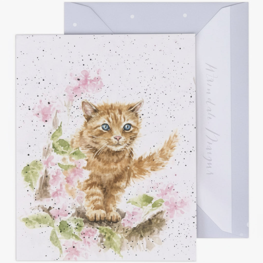 'The Marmalade Cat' Miniature Greetings Card