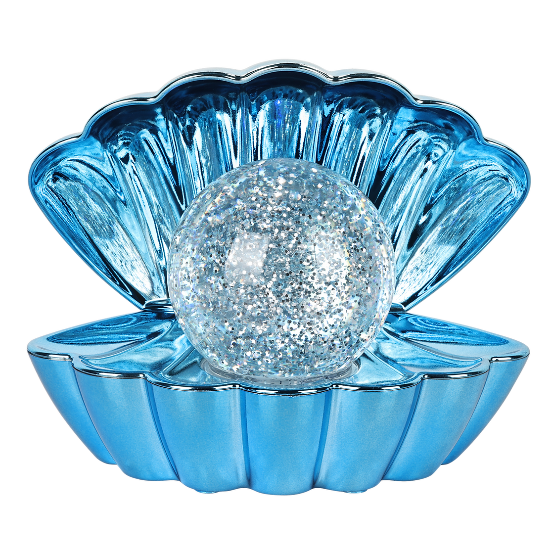 Colour Changing Mood Lamp Clam Shell - Metallic Blue