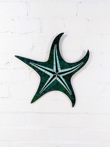 Mosaic Starfish, Wall Hanging 37 x 37 cm