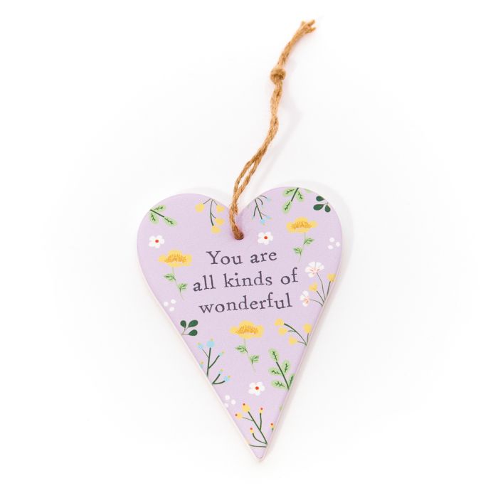 Spring Floral Hanging Heart