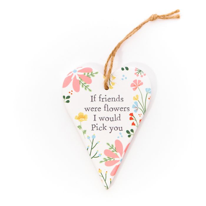 Spring Floral Hanging Heart