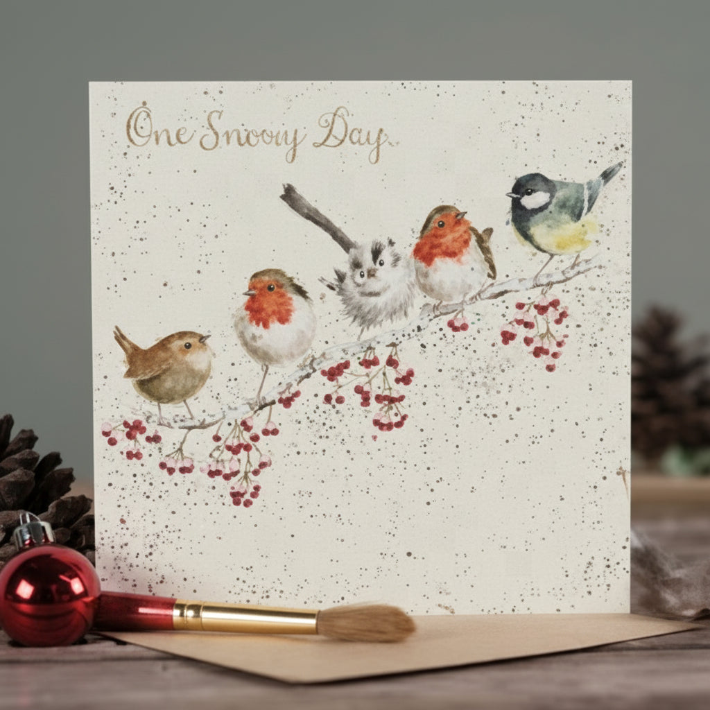 'One Snowy Day' Christmas Card