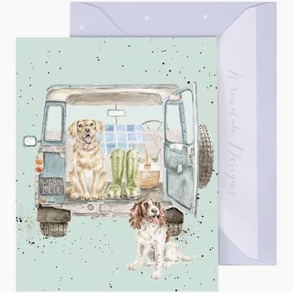 'Paws for a Picnic' Miniature Greetings Card