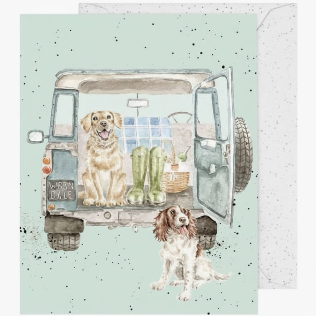 'Paws for a Picnic' Miniature Greetings Card