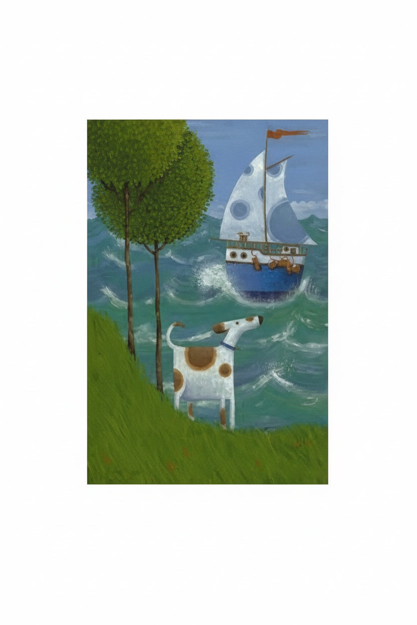 Peter Adderley 'Sailing Away' Greetings Card