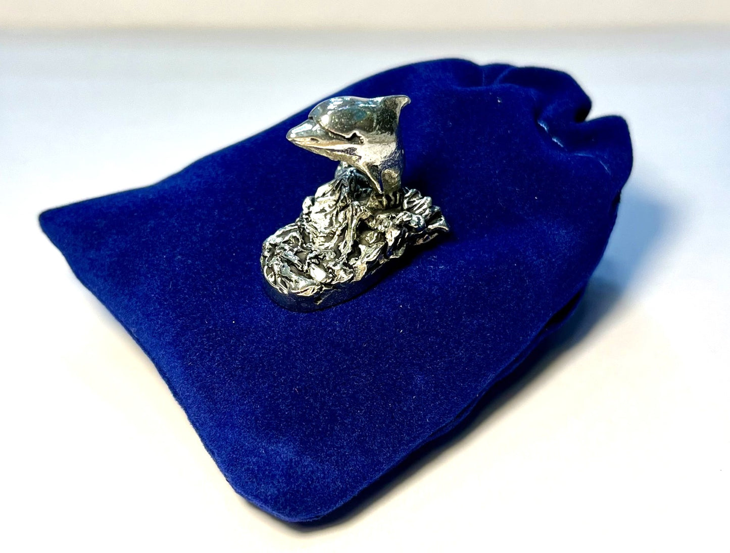 Cornish Pewter Leaping Dolphin Figurine