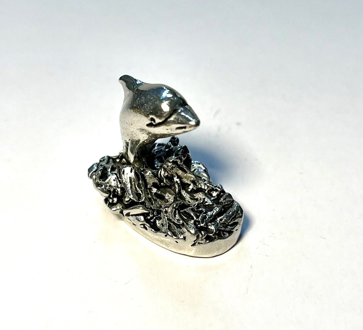 Cornish Pewter Leaping Dolphin Figurine