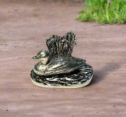 Cornish Pewter Mallard Duck Figurine