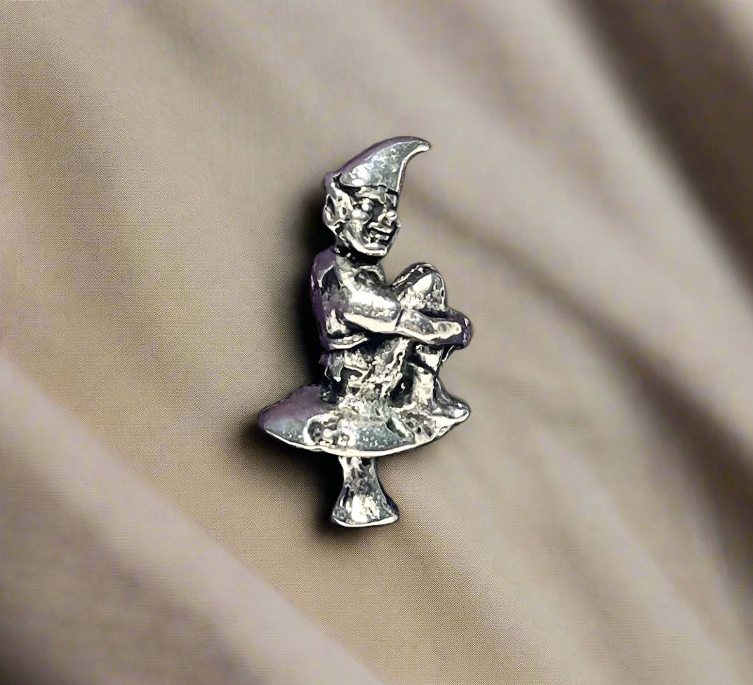 Cornish Pewter Piskey Pin Badge