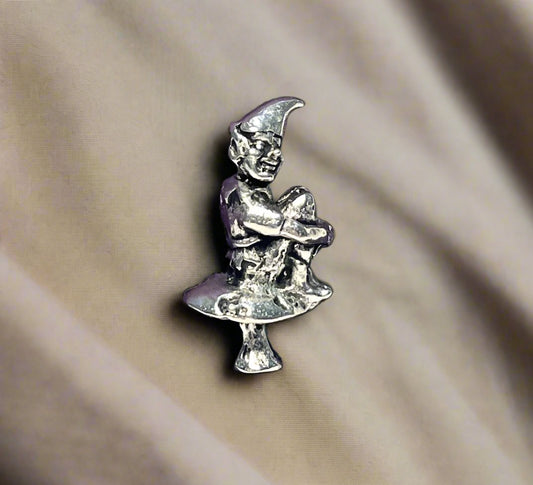 Cornish Pewter Piskey Pin Badge