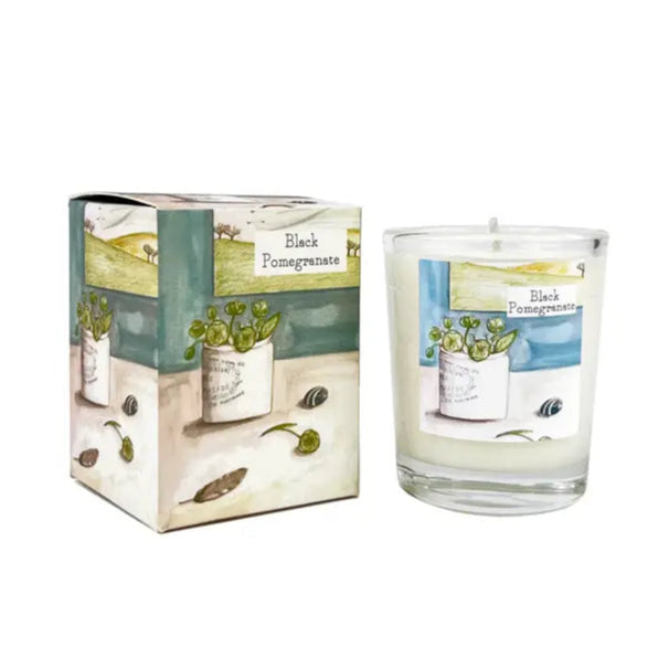 Black Pomegranate Scented Votive Candle, 9cl