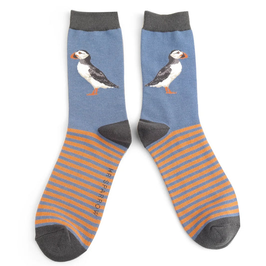 Puffin Socks, Size 7-11, (Euro 42-46)