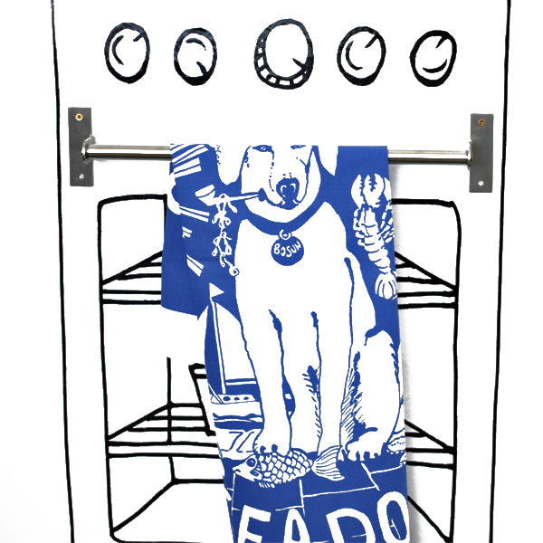 'Salty Sea Dog' Tea Towel