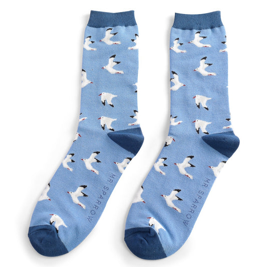 Seagull Socks, Size 7-11, (Euro 42-46)