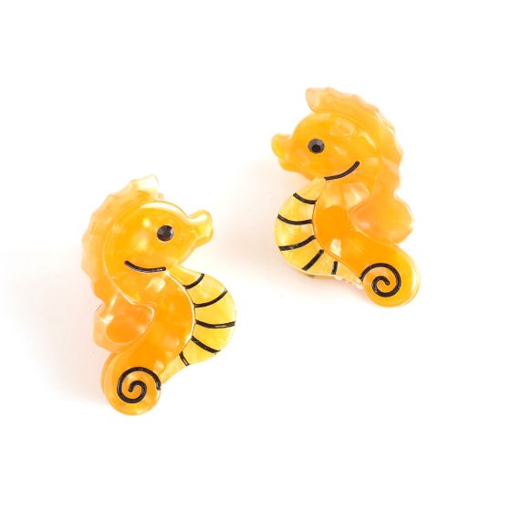 Mini Seahorse Hair Claw Clips, Twin Pack