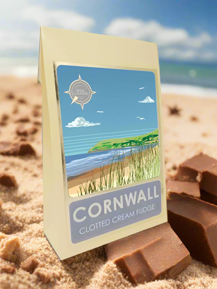 Clotted Cream Fudge Carton - Beachscape 150g