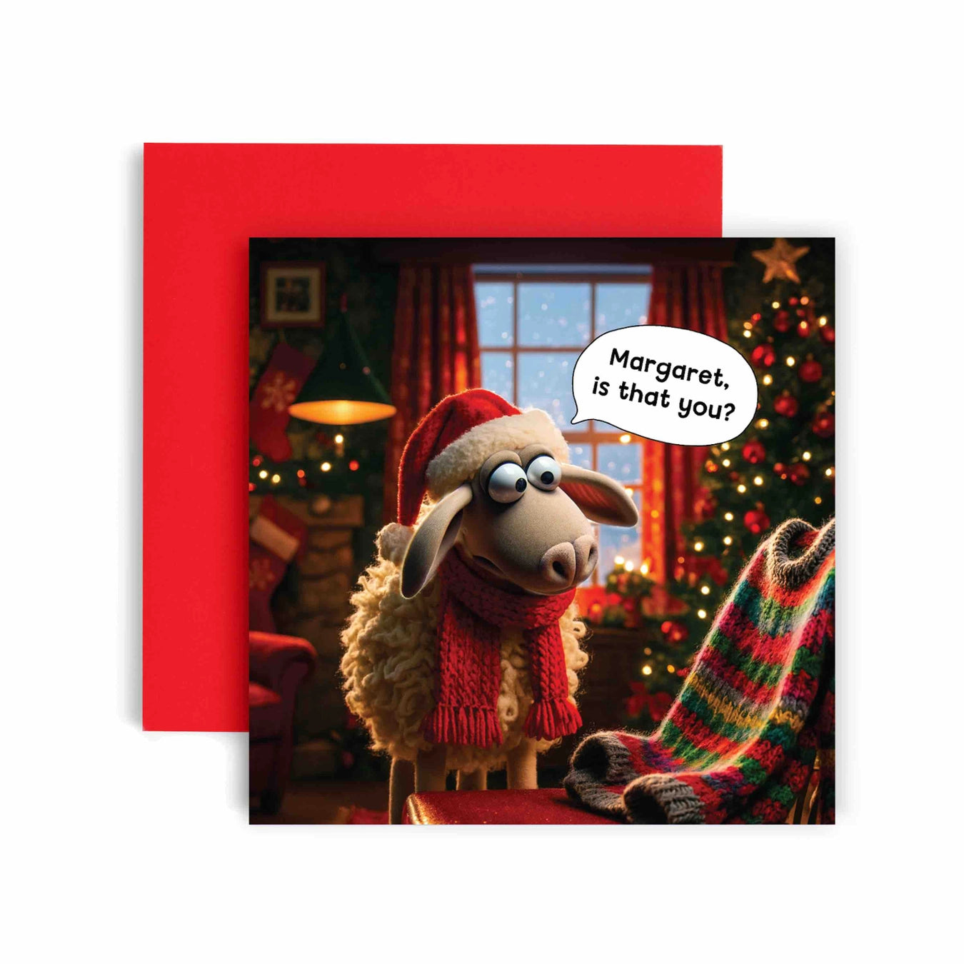 Sheep vs Sweater Christmas Card