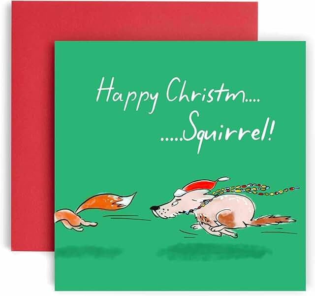 'Christmas Squirrel' Christmas Card