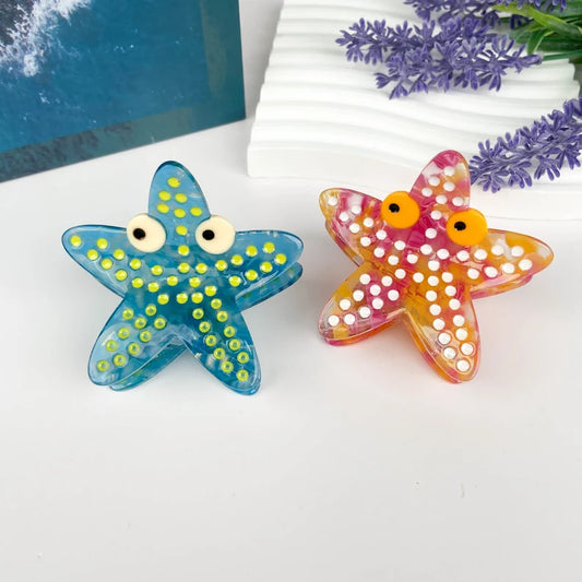 Starfish Hair Claw Clip, Various Colours