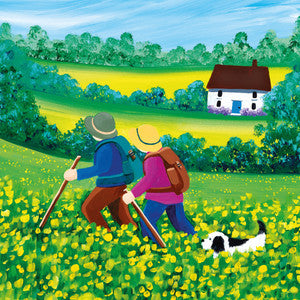Through Buttercup Meadows Greetings Card Nikky Corker