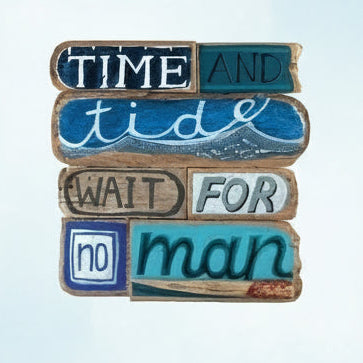 'Time and Tide' Greetings Card